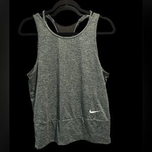 Nike Dri-Fit Racerback Gray Tank W-Small NWOT